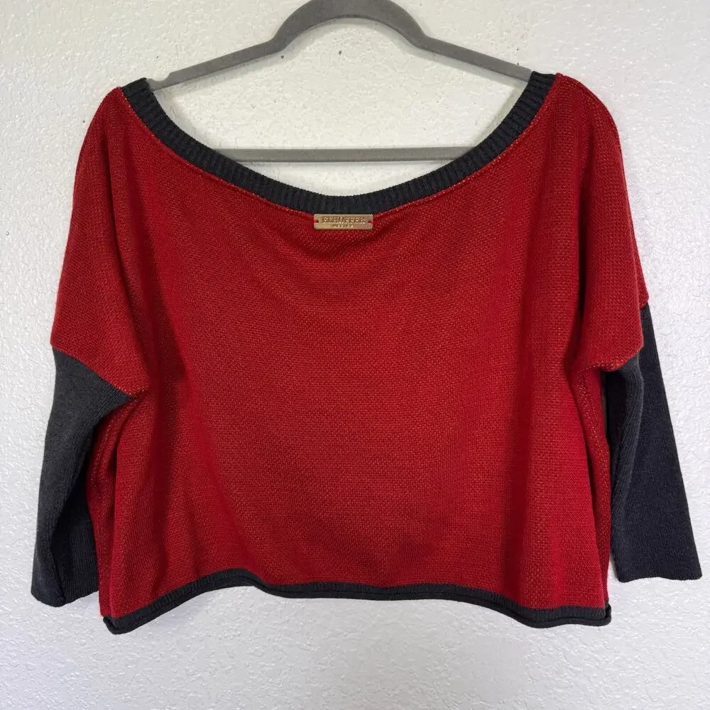 Elhoffer Design Sweater Womens XS Small Lion Oversize Crop Costume Cosplay - Picture 2 of 8